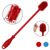Deep Cleaning Silicone Cleaning Brushes Long Handle Glass Water Cup Bottle Brush Bacteria Remover with Removable Head