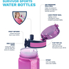 1L /32 oz Leakproof Tritran BPA-Free GradienPlastic Water Bottle with Motivational Time Marker Water Bottle With Custom Logo