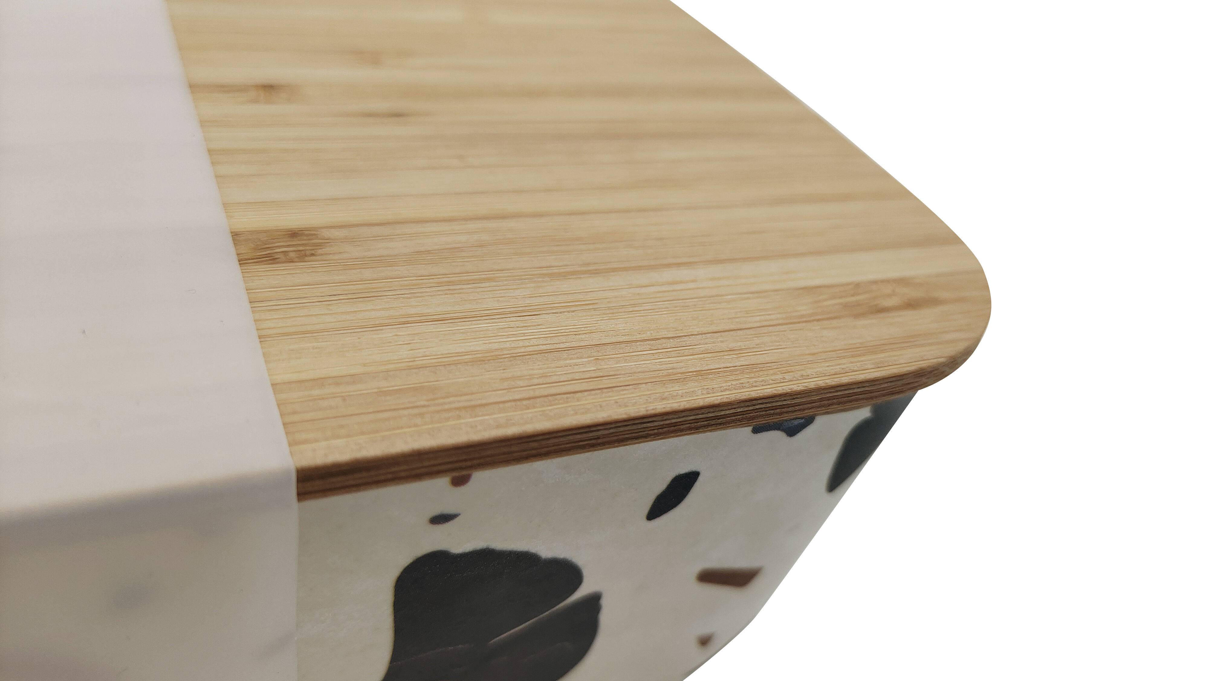 BPA-free Eco-friendly Biodegradable Full Printing Bamboo Fiber Lunch Box with Bamboo Lid Container