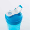 Wholesale Custom 600 Ml Wide Mouth Transparent Plastic Gym Sports Shaker Bottle With Shaking Ball