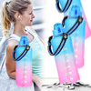 Top Seller Sport Gym Frosted Plastic Drink Motivational Water Bottle in Bulk Gallon Tritan Water Bottle with Time Marker