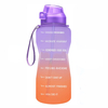 2022 64oz Half Gallon Motivational Water Bottle with Time Marker BPA Free Water Jug
