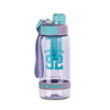 750Ml Wide Mouth Portable Transparent Plastic Sports Water Bottle With Straw Fruit Infuser Custom Logo
