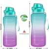 Half Gallon Water Bottle with Straw Half Gallon Water Jug Motivational Water Bottle 64 Ounce with Time Marker Large