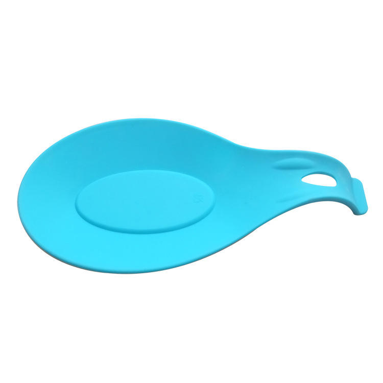 BPA Free Kitchen Tool Handle Silicone Cooking Spoon Tray Placement