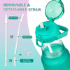 Wholesale 64oz 2 Liter Large Capacity Fitness Gallon Sports Motivational Plastic Water Bottle with Time Marker and Straw