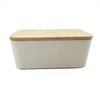 Eco Friendly 1-layer Storage Food Corn Fiber Lunch Box With Bamboo Lid