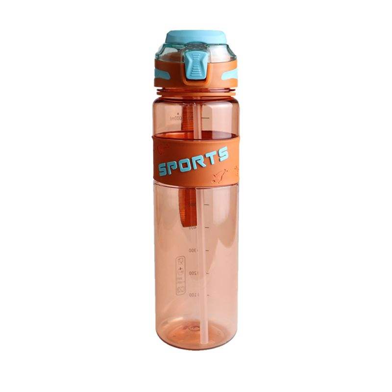 1000ml BPA Free 32oz Plastic Drinking Sports Tritan Drink Water Bottles with Silicone Suction Nozzle