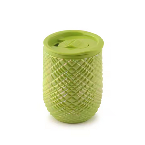 Food Grade Plastic Double Wall Wine Mini Plastic Tumbler Cup with Lid Reusable