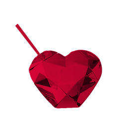 21oz Reusable BPA Free Camping Plastic Lids Custom Colors Cute Party Sparkly Heart Shape Cups