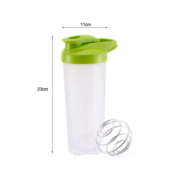 Customize 24oz Plastic Shaker Bottle BPA Free Sport Gym Leakproof Protein Shaker Bottle with Stainless Steel Ball