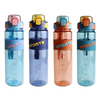 32oz Eco Friendly Wide Mouth with Straw and Handle Rope Portable Plastic Water Bottle Anti-slip Silicone Ring