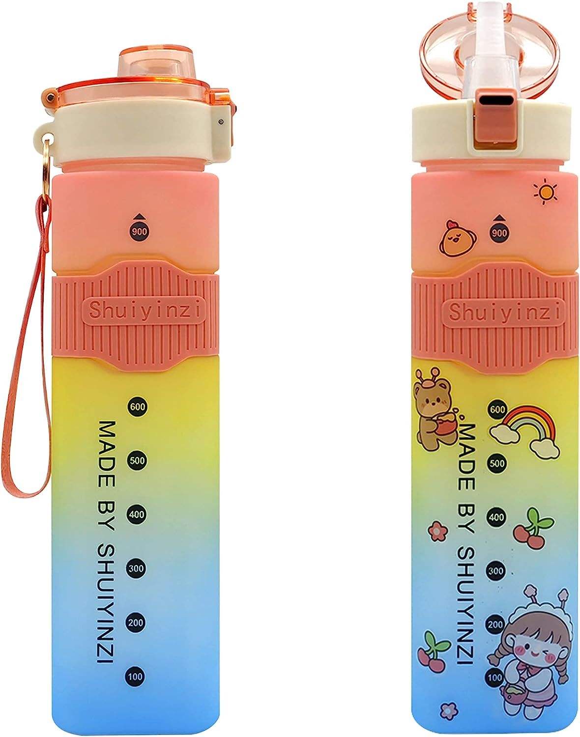 Wholesale Customized Leak-Proof and Anti-slip Travel Water Bottle New 32oz Square Sport Plastic Water Bottle with Logo