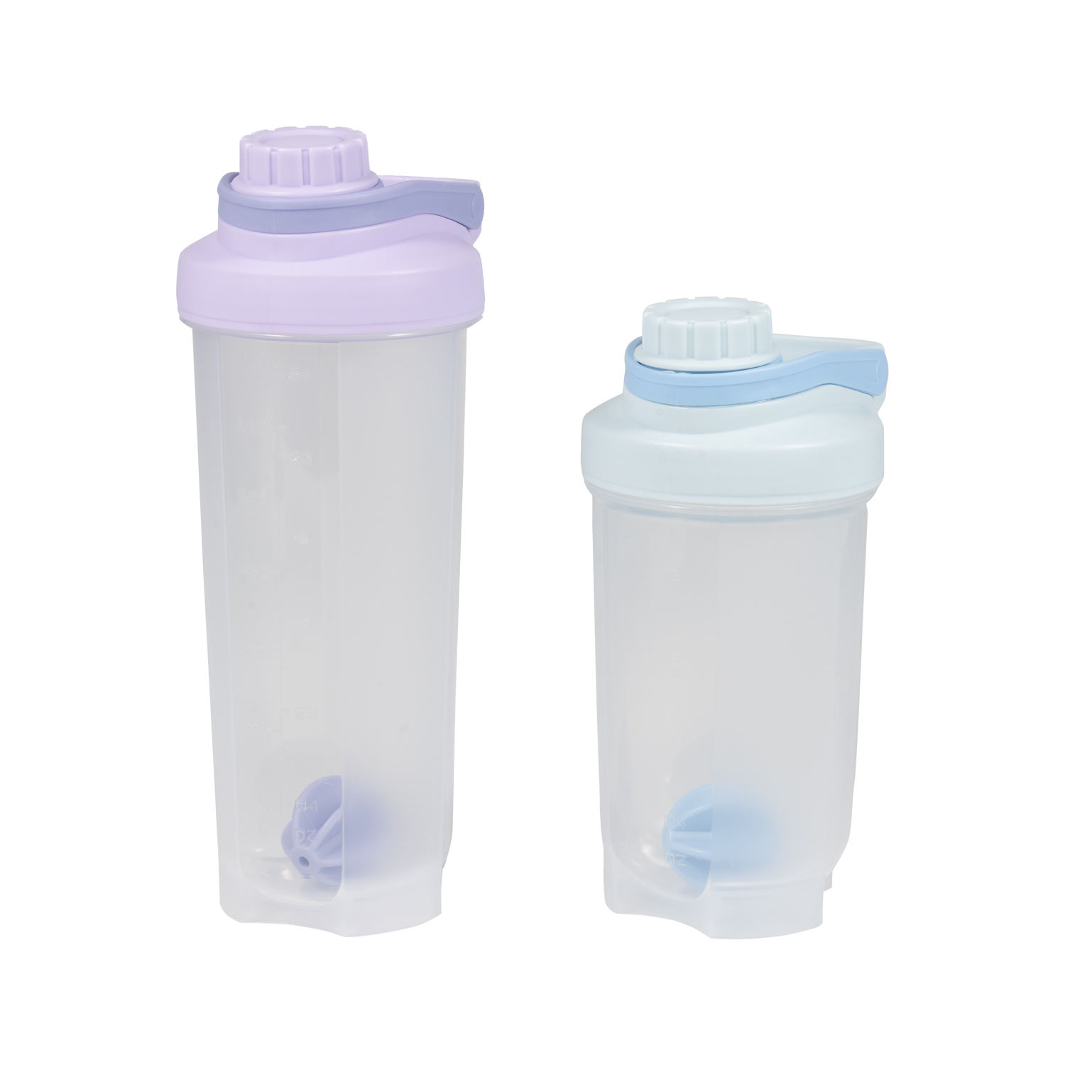 500ML & 750ML Two Capacity Sport Shaker Bottle Water Cup for Adults for Protein Drinks BPA Free with Ball