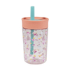 Silicone Straw Kid Tumbler BPA-Free Plastic Material Silicone Lid 12oz for School Customizable Factory Supply Plastic Tumbler