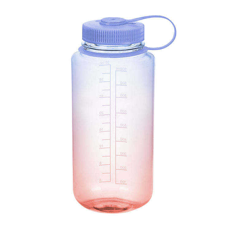 1 Litre 1 Liter 1L Portable Transparent Motivational Plastic Water Bottle With Handle