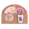 Reusable Eco-friendly Bamboo Fiber Feeding Set Tableware Set