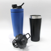 750ml Stainless Steel Sports Drinking Water Bottle Gym Fitness Protein Powder Mixing Insulation Shakers Bottle