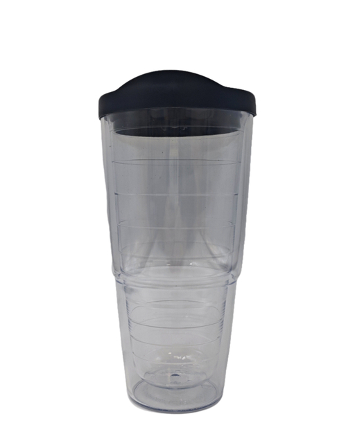 Customized Double Walled BPA Free Direct Drinking Style Transparent Travel Coffee Cup with a Lid