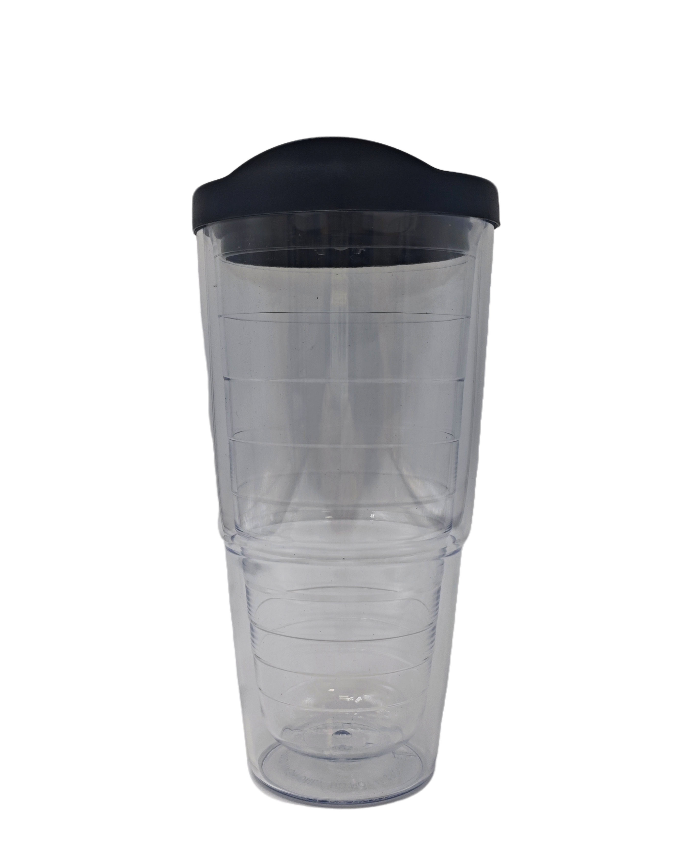 Customized Double Walled BPA Free Direct Drinking Style Transparent Travel Coffee Cup with a Lid