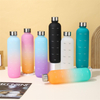 BPA Free 1000ML Motivational PC Leak Proof Frosted Water Bottle With Time Marker
