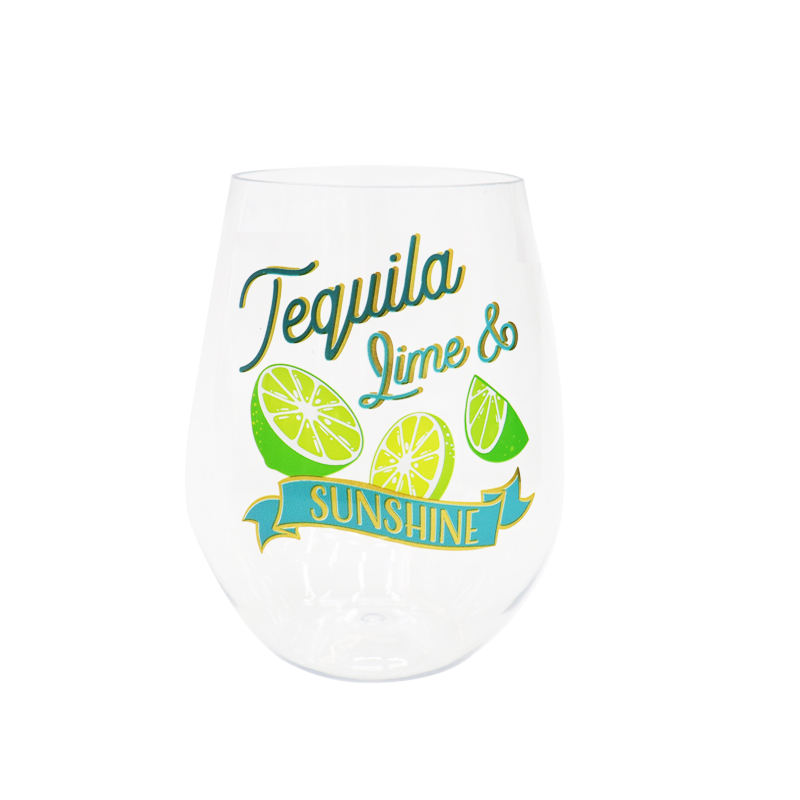 Wholesale 600Ml Wide Mouth Cute Printed Travel Clear Plastic Coffee Drink Tumbler Mug Cup