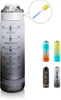 BPA Free 32 Oz Plastic Sports Bottle Leak Proof 1 Liter Motivational Water Bottle with Time Marker