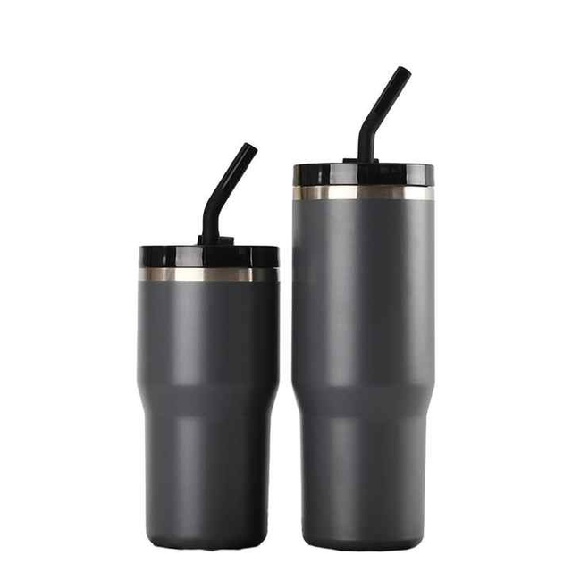 30oz Custom Logo Stainless Steel Vacuum Insulated Tumbler Coffee Cups Travel Mugs Keep Cold for Tour With Straw