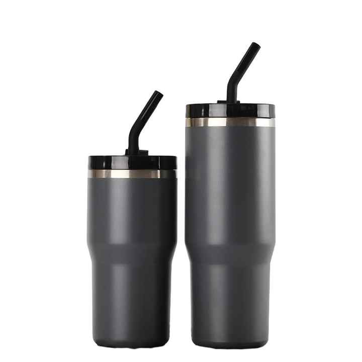 30oz Custom Logo Stainless Steel Vacuum Insulated Tumbler Coffee Cups Travel Mugs Keep Cold for Tour With Straw