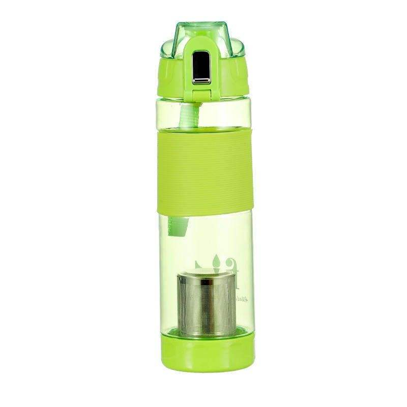New 22oz Product BPA Free Plastic Alkaline Hydrogen Sports Water Bottle with Stainless Steel Filter