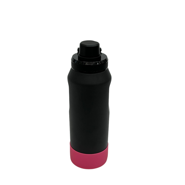 High Quality 780ml Double Wall Stainless Steel Bottle Water with Handle and Non slip Silicone Sleeve