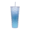 700ML High Appearance Level High Texture Milk Drink Fish Scale Plastic Bottle With Straw
