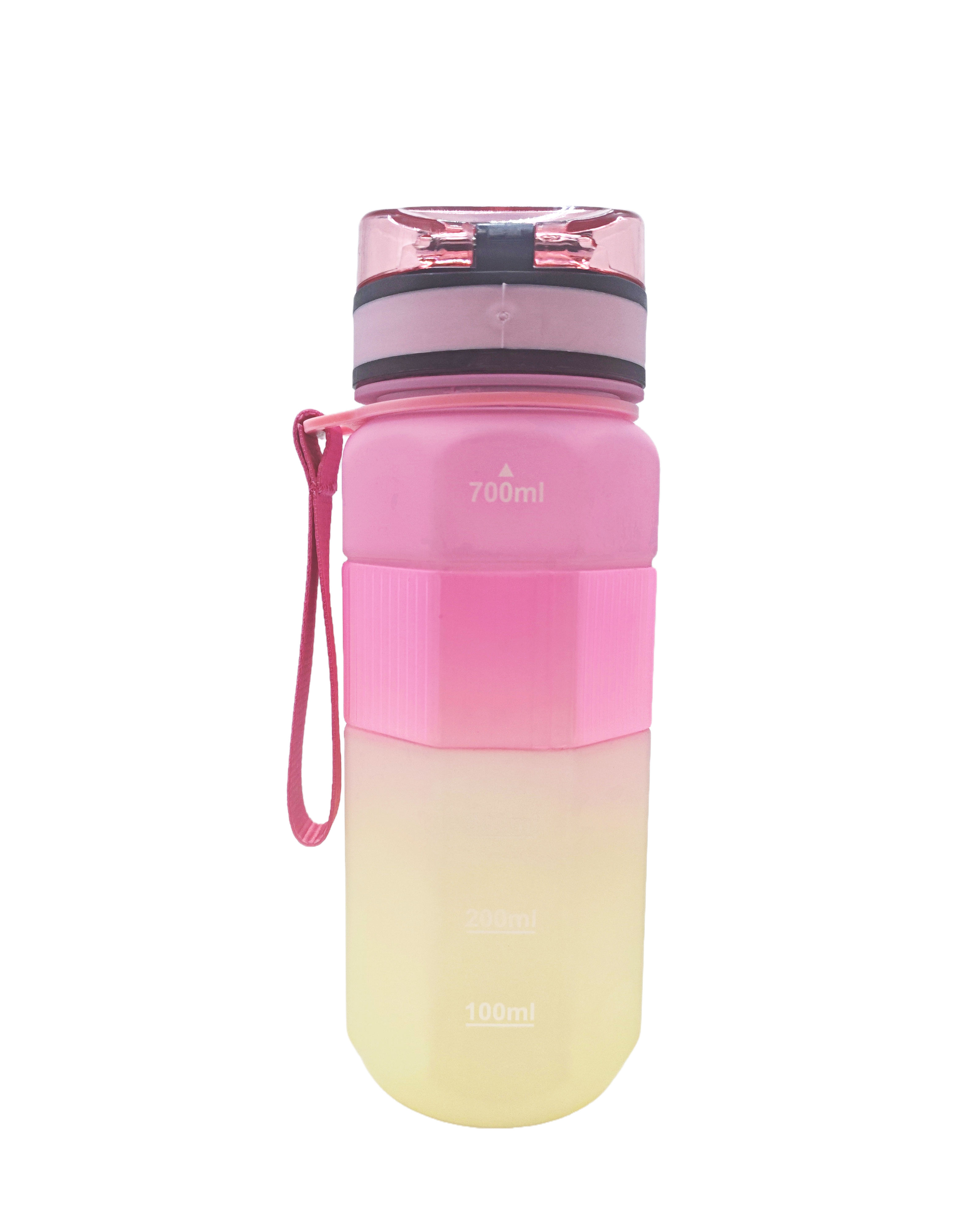 25oz Leak Proof Direct Drinking Sport Plastic Water Bottle with a Silicone Ring