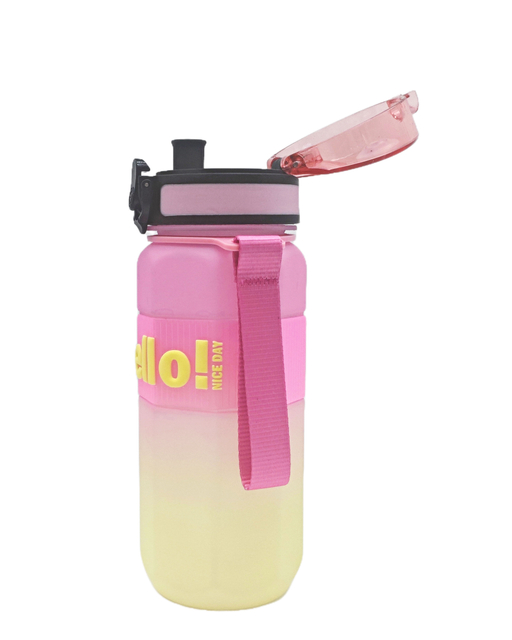 25oz Leak Proof Direct Drinking Sport Plastic Water Bottle with a Silicone Ring