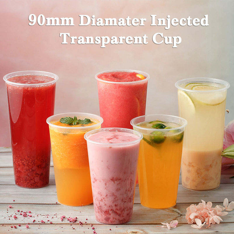 Wholesale Custom logo Disposable Plastic Cups with Lid 12oz 8oz 16oz PP Custom logo Hot or Cold Party Drinking Coffee Cups
