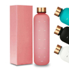 High Quality 1000Mls Narrow Mouth Colorful Bpa Free Plastic Water Bottles With Time Marker