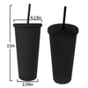 Gobelet Avec Couvercl Noir Mothers Day Tumblers 24Oz Plastic Insulated Tumbler With Straw and Lid