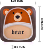 Eco- Friendly Custom Animal Kitchen Tableware Bamboo Fiber Dinner Sets for Kids