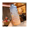 2023 2 Lt Lts Liter 2L Drinking Bottle Custom Logo Bpa Free Half Gallon Fitness Motivational Gym Sports Water Bottle With Straw