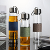 450Ml Borosilicate Back to School Double Walled Tea Water Bottle Glass Drinking Water Bottle