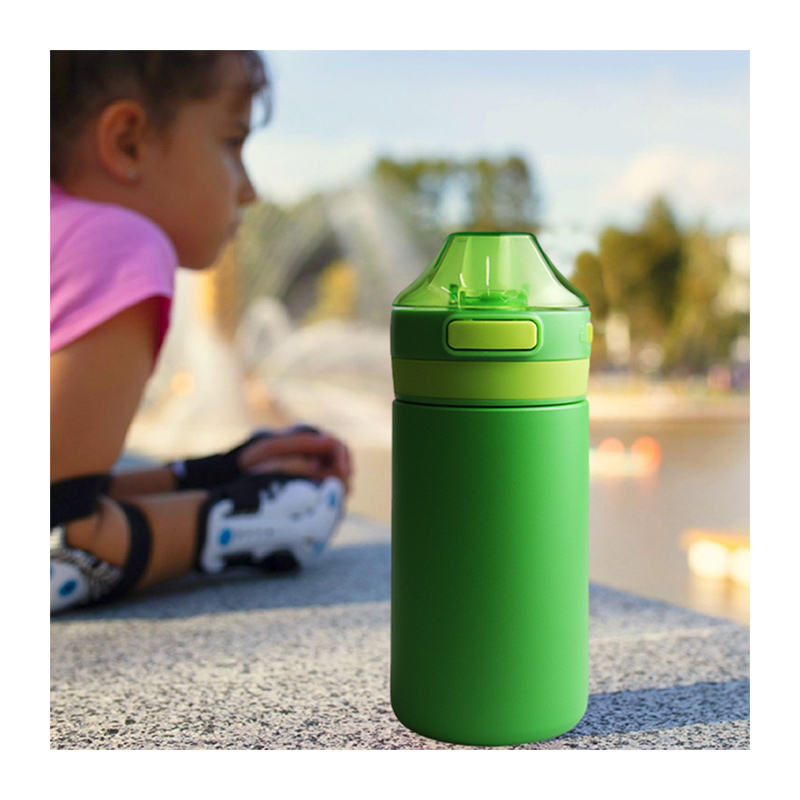 350ml 18/8 Stainless Steel Hot Cold Portable Vacuum Insulated Coffee Cup Water Bottle With Straw