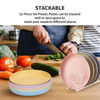 10" 25.4CM Big Paille De Ble Assiette Salad Cereal Biodegradable RPET Plastic Plate for Kitchen
