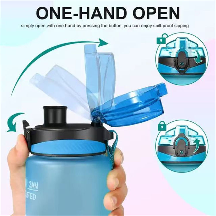 450ml Motivational Tritan Plastic Water Bottle for Sport