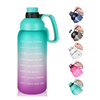 64oz Large Capacity 2.2 L 2.2L Leak Proof Botellas De Agua Gym Sports Water Bottle With Straw