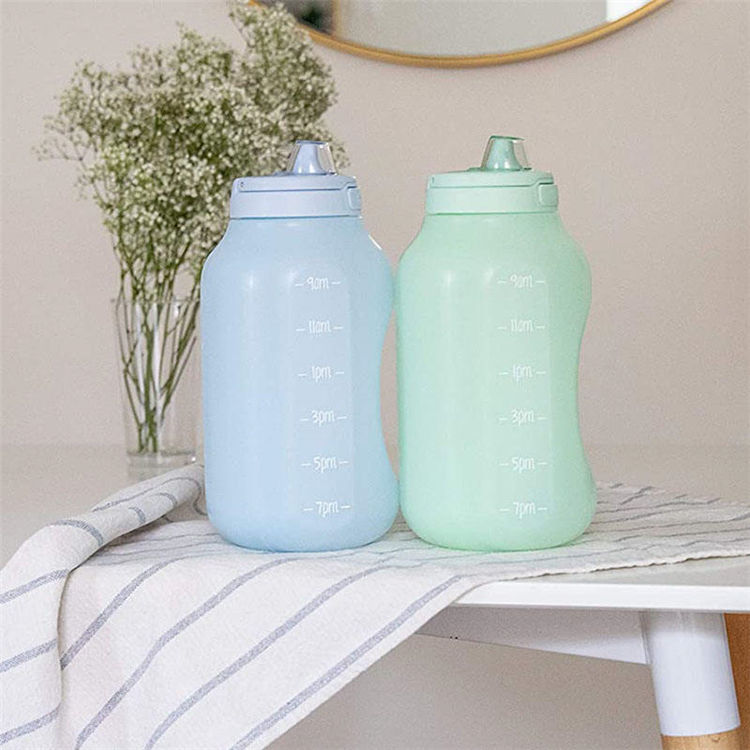 1500ml 1.5L 1.5 Liter Blue Botella De Agua Tritan Plastic Gym Water Bottle