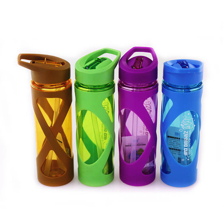 Garrafa De Agua Para Viagem Modern Leakproof Custom Fitness Drink Plastic Water Bottle With Straw