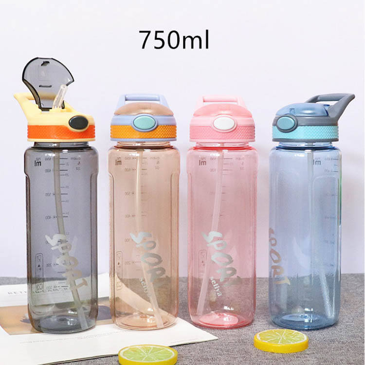 Garrafas De Agua Plastico Sem Bpa Cheap Good Quality Easy Clean Plastic Straws Water Bottles
