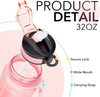 2023 Wholesale Motivational Water Bottle Plastic BPA Free 32oz Sports Plastic Water Bottles in Bulk