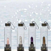Bottiglie Vetro 750Ml Glass Water Bottle With Crystal Stone Infusion