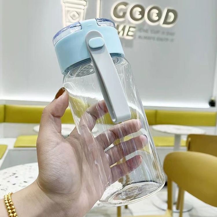 Botella De Agua De Plastico Portable Custom Bpa Free Plastic Tritan Sport Wide Mouth Water Bottle